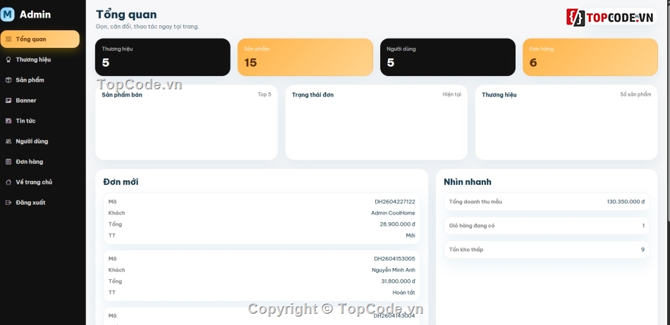 bán website,website bán điều hòa,web bán điều hòa